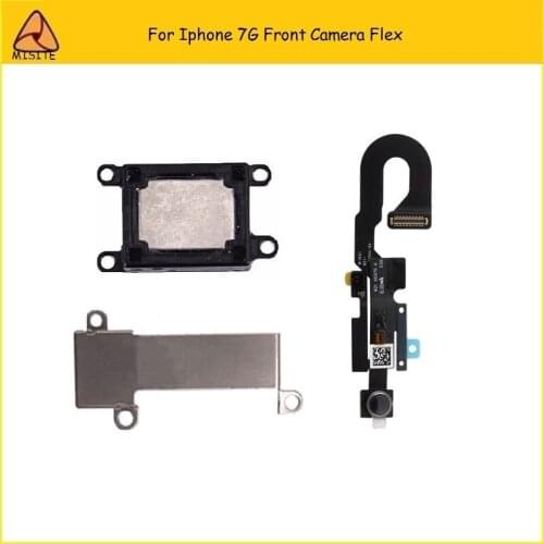 10PCS/LOT Proximity Sensor Small Camera For iPhone 7 7G 4.7''Front Camera Assembly Flex Cable Earpiece Speaker+Metal Bracket