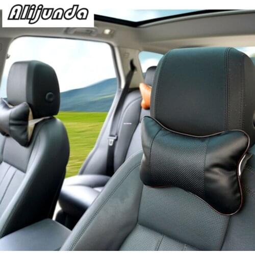 2pcs artificial leather neck headrest breathable car pillow for Citroen C-Quatre C-Triomphe Picasso C1 C2 C3 C4 C4L C5 Elysee