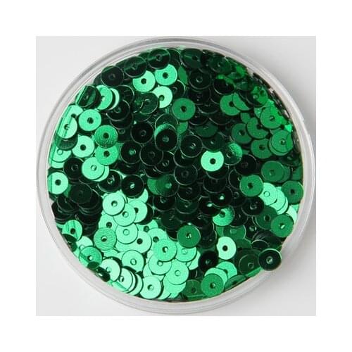 50g(12000pcs) 3mm Flat Round Loose Sequins Sewing Wedding Craft Children DIY Accessories Green Confetti