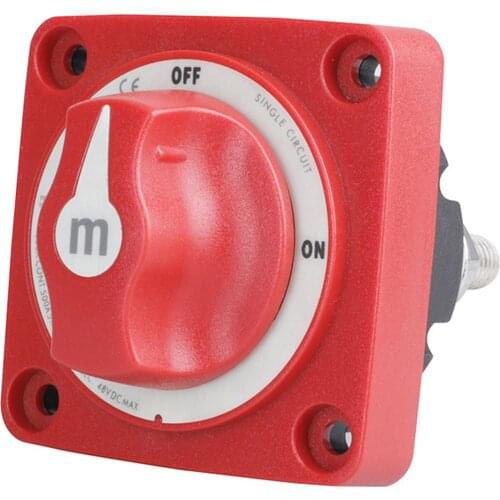 6006 RV Trailer Camper Marine Battery Switch M SERIES On/Off 4 Position -Red