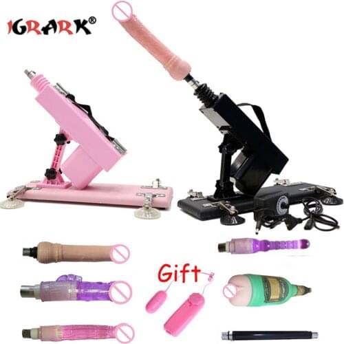 Automatic Sex Machine With 6 Attachment Dildo Retractable Love Gun Machines Anal Anus Sex Toys for Couples Men Women Masturbator