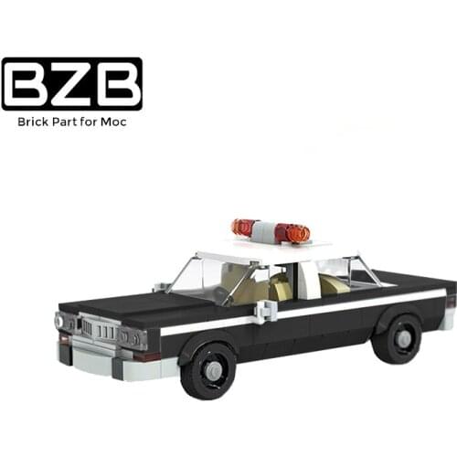 BZB MOC City Police Car 22396 Racing Creative Building Block Model Super Car Collection Kids DIY Brain Game Toy Birthday Gift