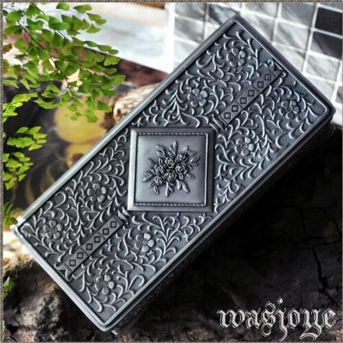 Europe rectangle Jewelry Storage zinc alloy Metal jewelry box organizer Trinket box Desktop Ring Storage Box Gift Package Z052