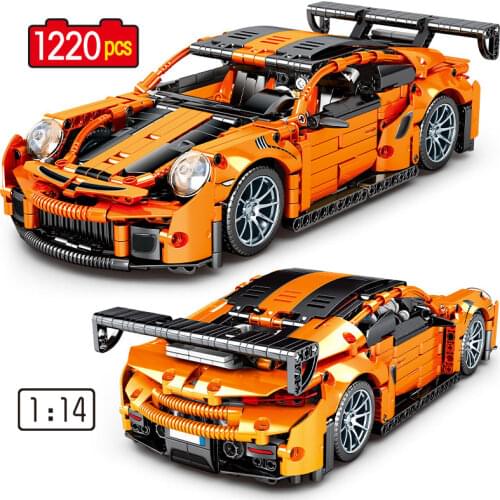 City Famous Racing vehicle DIY Model Building Blocks Technical Supercar MOC Bricks Educational Toys For Children gifts