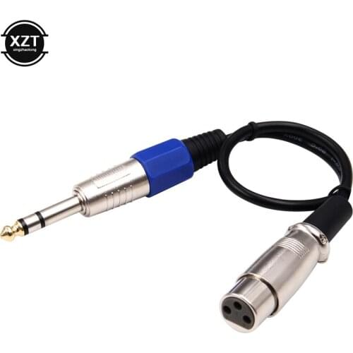 6.35mm to XLR Cable 3pin Male to Female Professional 1/4 inch Audio Cable for Microphones Speakers Sound Consoles Amplifier