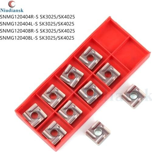 SNMG120404R-S SNMG120404L-S SNMG120408R-S SNMG120408L-S SK3025 SK4025 External Turning Tool Carbide Inserts CNC Metal Lathe Tool