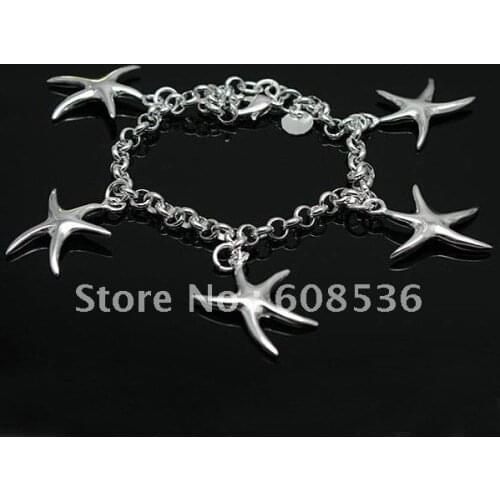 Fashion jewelry, S925 Sterling Silver color Jewelry Bracelets&bracelet, Brand New B36