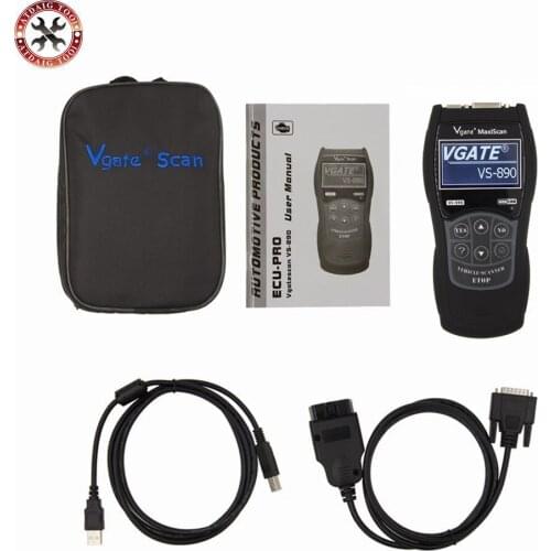 Newest OBD2 Scanner Maxiscan Vgate VS890 Fault Code Reader Auto Diagnostic-Tool Universal For Car OBD 2 II OBDII VS 890 Dutch