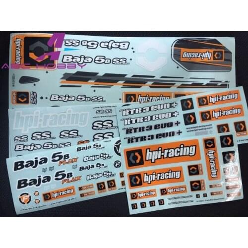 New 1/8 1/5 RC Crawler Car DIY Sticker HPI Racing Savage FLUX 4.6 5.9 5B 5SC 5T