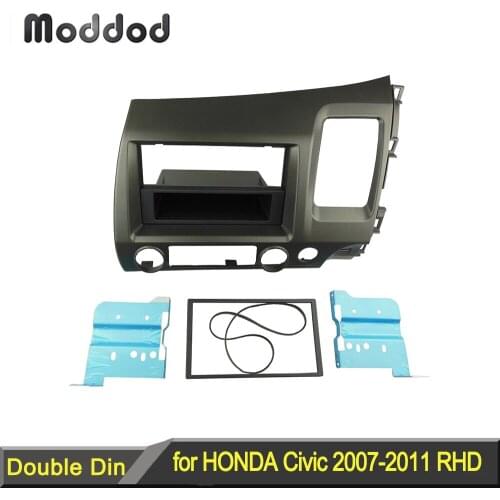 One Din Fascia for Honda Civic 2007+ Right Hand Drive Radio DVD Stereo CD Panel Frame Trim Kit