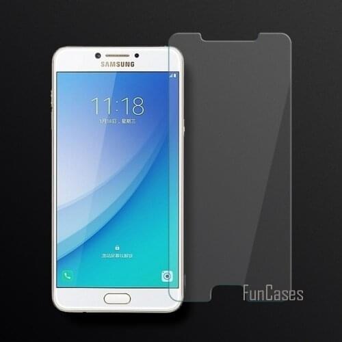 Full Cover Tempered Glass For Samsung Galaxy C7 Pro Screen Protector Film For Samsung Galaxy C7 Pro 2.5D Curved Edge Screen HD