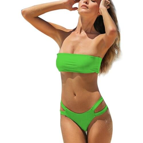Sexy bikini ladies push-ups bra beach bikini suit swimsuit female bandage bikini swimsuit suit 2019 new