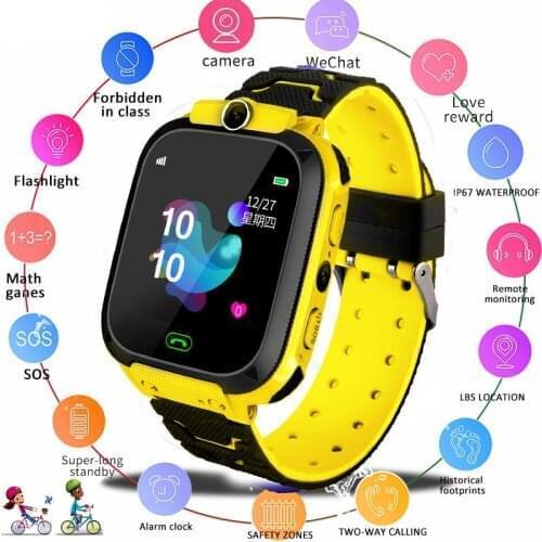 Q12B Childrens Smart Watch Android Insert Card 2G Waterproof Remote Positioning GPS Locator Camera Call Anti-lost Smart Watch