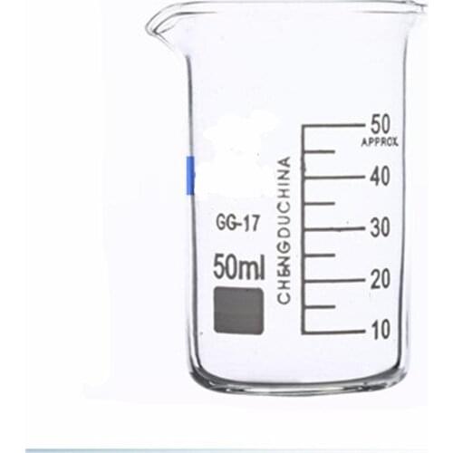 50mL Glass Beaker Tall Form New Chemical Lab Glassware