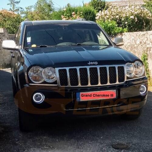 For JEEP Grand Cherokee III WK 2005 2006 2007 2008 2009 2010 Ultra bright SMD LED Angel Eyes halo rings Day Light Car styling