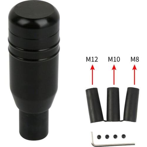 Universal Aluminum Automatic Car Black Gear Stick Shift Knob Lever Shifter Car accessories