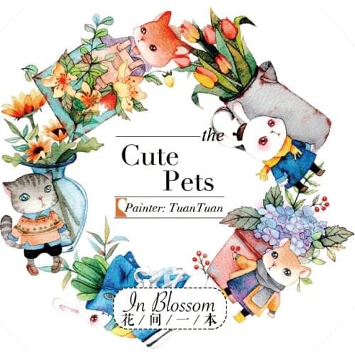 10 Meter Washi Cute Animals Pet Tape Material Journal Diary Sticker