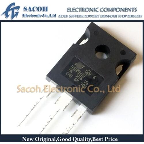 10Pcs STW48NM60N 48NM60N or 48NM60 TO-247 48A 600V N-ch MOSFET Transistor