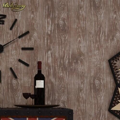 Beibehang Non-woven paper wall 3d 3d living room dining room bedroom study American retro TV backdrop simple wallpaper