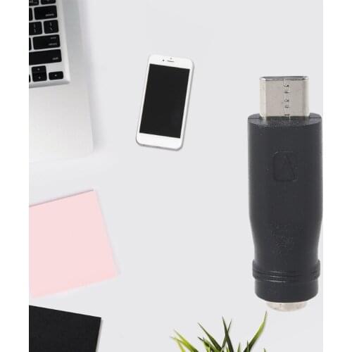 5.5x2.1mm Female to USB C male Connector Charge Barrel Jack Power Adapter for tablet and more