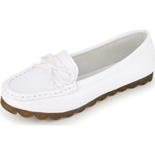 Women Flats Ballet Shoes Woman Cut Out Leather Breathable Moccasins Women Boat Shoes Ballerina Ladies Casual Shoes Sneakers