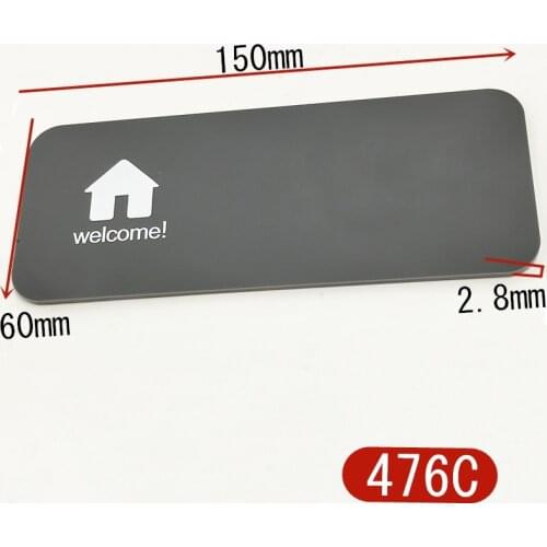 1Set 2Digits Home Use Door Numbers Signs Modern House Number Acrylic Signage Apartment Digital Plate Address Plaque Custom Sign