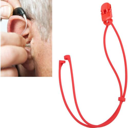 Hearing Aid Anti-Lost Rope Bilateral Lanyard Hearing Aid Protector Clip for BTE Hearing Aid Accessory Ear Care with Storage Box