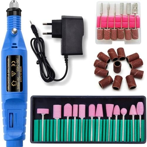 Electric Nail Drill Bits Set Milling Drill Machine for Manicure Pedicure Nail File Sanding Bands Gel Remover 18pcs Mill Cutter