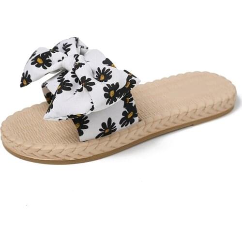 JARYCORN New Summer net infrared wear soft anti slip flat bottom fairy bow flip flop Little Daisy Sandals Sneakers