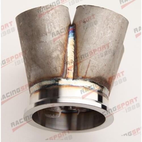 2.5" 63.5mm V-Band 4-1 Turbo Manifold Header Merge Collector 304 Stainless Steel