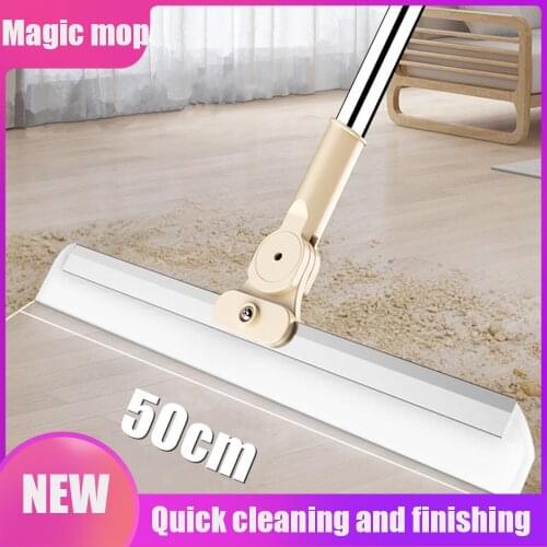 Magic Silicone Wiper Multifunction Mop For Washing Floor 180 Rotatable Wiper Scraper Telescopic Broom Floor Cleaning Tool