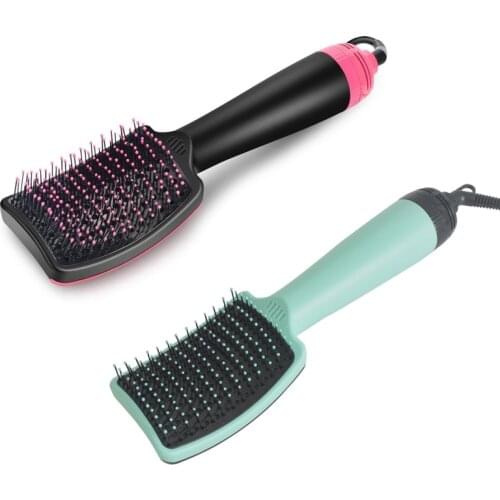 Multifunctional Hot Air Hair Dryer Brush Electric Straightener Vibration Massage Comb Smooth Frizz Styler Tools
