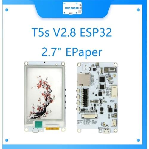 LILYGO TTGO T5s V2.8 ESP32 2.7" EPaper Plus Module For Alexa I2S DAC MAX98357A MEMS Microphone ICS43434