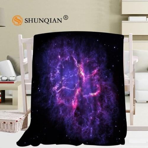 Custom Space system blanket Flannel Falafel Fabric 56x80inch 50X60inch 40X50inch Sofa Bed Throw Blanket Kid Adult Warm Blanket