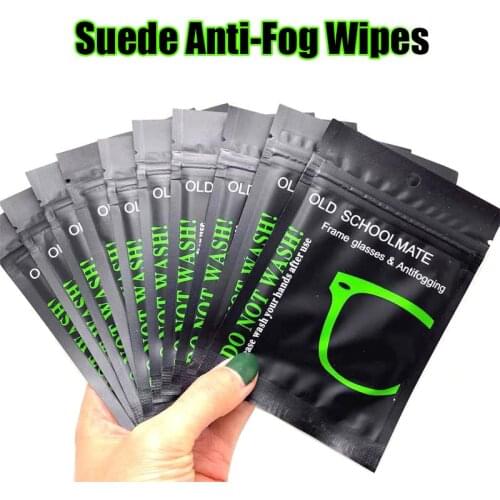 Wholesale 5 PCS Glasses Anti-Fog Wipes Suede Eyeglasses Screen Cleaner Cloth Winter Prevent Fogging For Spectacles Lens