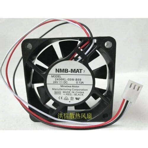 Original 6015 2406kl-05w-b59 24V 0.13a 6cm inverter cooling fan