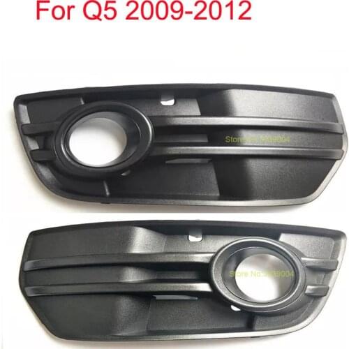 Fit For Audi Q5 2009-2016 Fog Light Grills 2PCS Left & Right Car Front Bumper Fog Lamp Grills in Racing Grills ABS Replacement