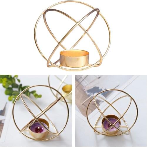 Nordic Style 3D Geometric Candle Holder Tea Light Holder Dining Table Centerpiece Weddings Events Parties Decor