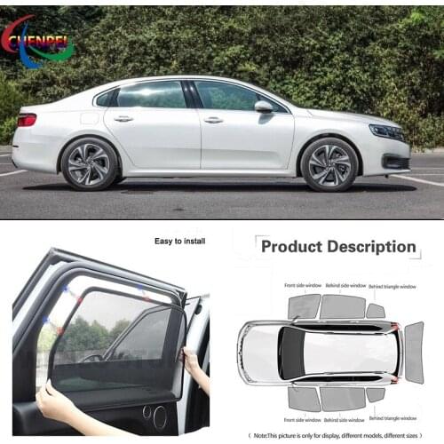 For Citroen C6 Car Full Side Windows Magnetic Sun Shade UV Protection Ray Blocking Mesh Visor Car Decoration Accessories