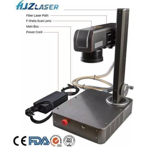 Portable mini fiber laser marking machine 20W 30W price/stainless steel laser marking machine/metal laser marking machine