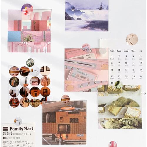 40sheets Memo Paper+2sheets Stickers Esthetics Memo Pad Label Tag Bookmarks Cute Stationery