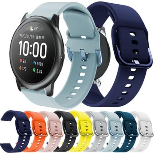 Hot Bracelet Accessories WatchBand 22/20MM For Xiaomi haylou solar lS05/lS01 smart watch soft silicone Replacement straps correa