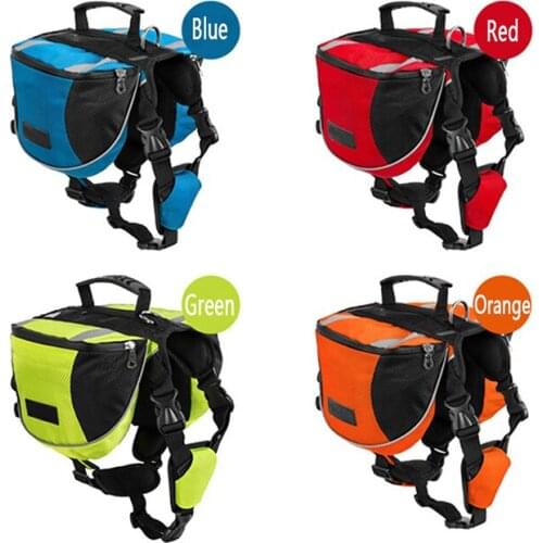Pet Dog Pack Hound Travel Hiking Backpack Pet Reflective Safe Travel With Double Bags Travel Camping Hiking Backpack Outdoor New