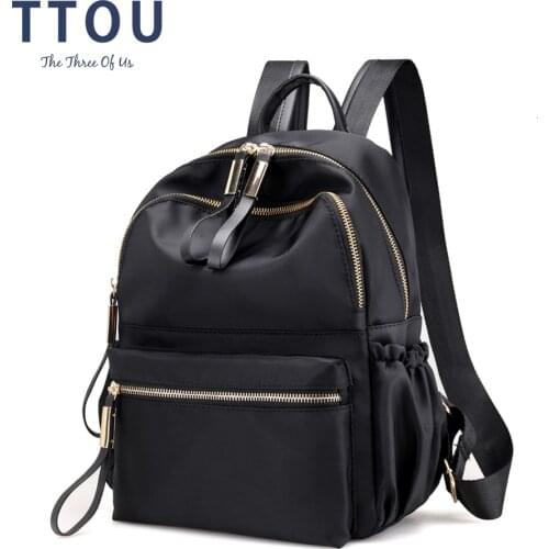 Fashion Women Black Backpack Female Youth Backpacks for Teenage Girls School Shoulder Bags Student College Bookbag Travel Bag