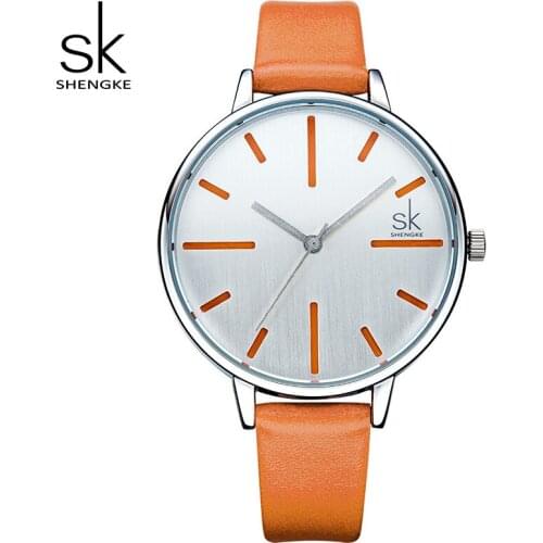 Shengke Luxury Women Watches Brand Fashion Leather Watch Ladies Quartz Clock Relogio Feminino 2019 SK Female Wristwatch #K0060