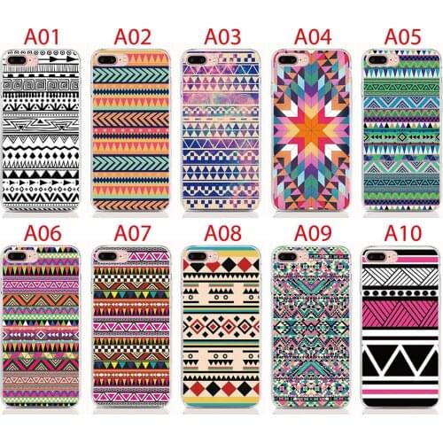 For iPhone 13 Pro Max 13 Mini iPod Touch 7 6 5 Silicone Case Aztec Tribal Print Protective Coque Shell Phone Case for Touch 6