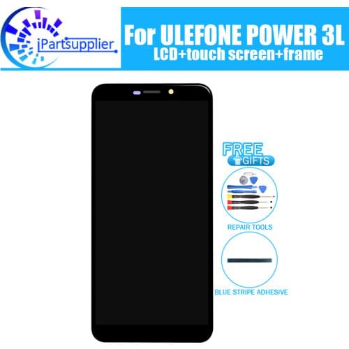 ULEFONE POWER 3L LCD Display+Touch Screen Digitizer +Frame Assembly 100% Original New LCD+Touch Digitizer for ULEFONE POWER 3L