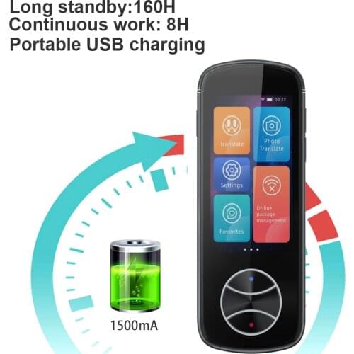 V10 Voice Translator 107 Multi Languages Instant Translate Wireless 2 Way Real Time Translator APP Bluetooth-compatibleDevice
