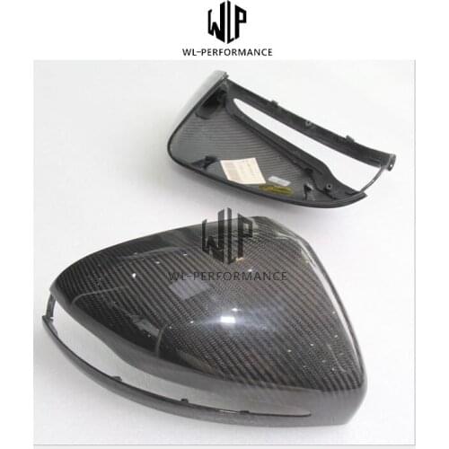 W205 High Quality Dry Carbon Fiber Replacement Car Rearview Mirror Cap Cover Trim For Merceders-Benz C Class W205 Car Styling