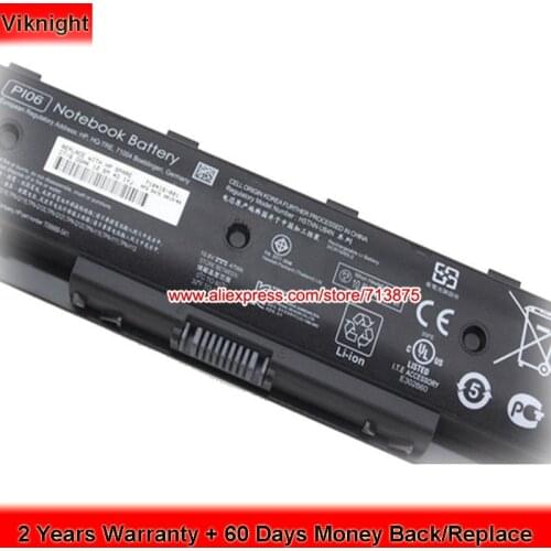 High Quality 709988-421 710416-001 Battery for Hp Envy 17 PI06 PI06XL PI09 PL06 TPN-Q120 TouchSmart 14 Spare H6L38AA HSTNN-YB4O